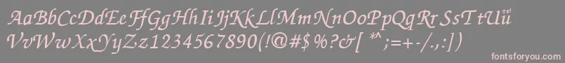 ZapChance Font – Pink Fonts on Gray Background