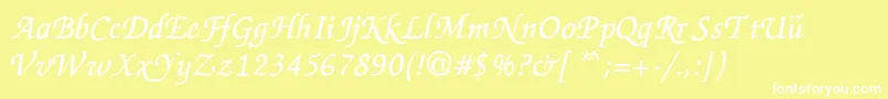 ZapChance Font – White Fonts on Yellow Background