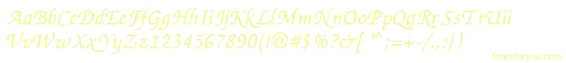 ZapChance Font – Yellow Fonts on White Background