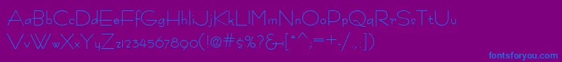 Fastrac Font – Blue Fonts on Purple Background