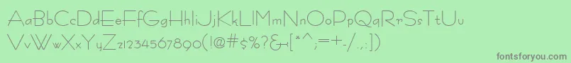 Fastrac Font – Gray Fonts on Green Background