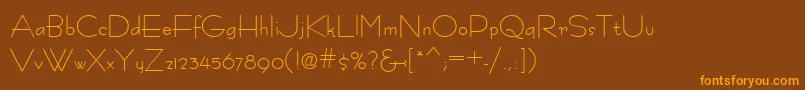 Fastrac Font – Orange Fonts on Brown Background