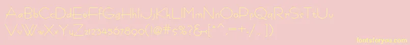 Fastrac Font – Yellow Fonts on Pink Background