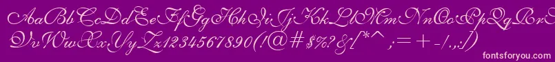 E111psto Font – Pink Fonts on Purple Background