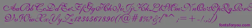 E111psto Font – Purple Fonts on Gray Background