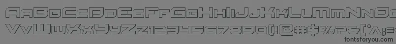 Redrocketout Font – Black Fonts on Gray Background