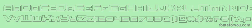 Шрифт Redrocketout – серые шрифты на зелёном фоне