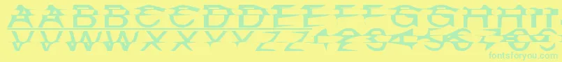 Misplaced Font – Green Fonts on Yellow Background