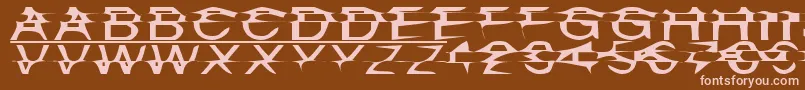Misplaced Font – Pink Fonts on Brown Background