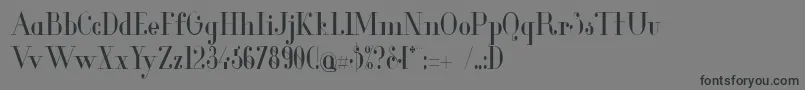 GlamorCondensed Font – Black Fonts on Gray Background