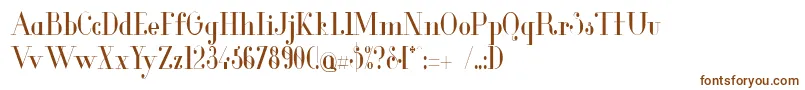 GlamorCondensed-fontti – ruskeat fontit