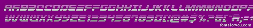 Defconzerogradital Font – Green Fonts on Purple Background