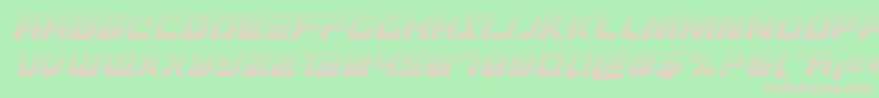 Defconzerogradital Font – Pink Fonts on Green Background