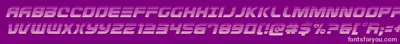 Defconzerogradital Font – Pink Fonts on Purple Background