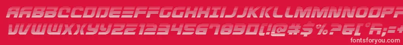 Defconzerogradital Font – Pink Fonts on Red Background