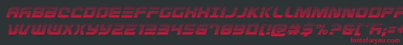 Defconzerogradital Font – Red Fonts on Black Background