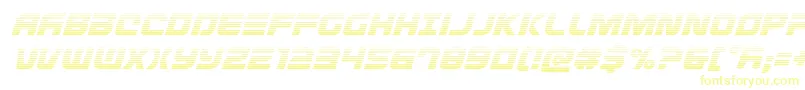 Defconzerogradital Font – Yellow Fonts on White Background
