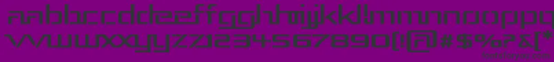 RepublikaIiiExp Font – Black Fonts on Purple Background