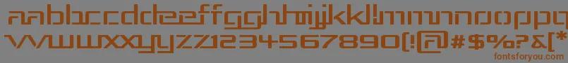 RepublikaIiiExp Font – Brown Fonts on Gray Background