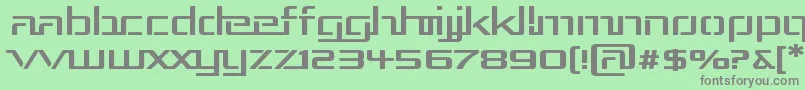 RepublikaIiiExp Font – Gray Fonts on Green Background