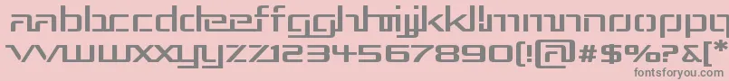 RepublikaIiiExp Font – Gray Fonts on Pink Background