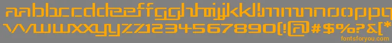RepublikaIiiExp Font – Orange Fonts on Gray Background