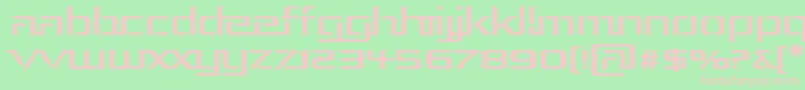 RepublikaIiiExp Font – Pink Fonts on Green Background