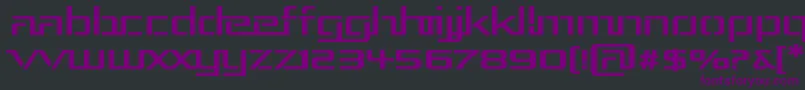 RepublikaIiiExp Font – Purple Fonts on Black Background