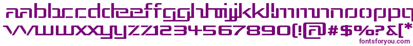 RepublikaIiiExp Font – Purple Fonts on White Background