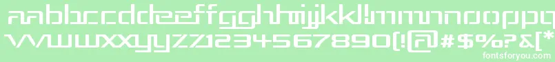 RepublikaIiiExp Font – White Fonts on Green Background