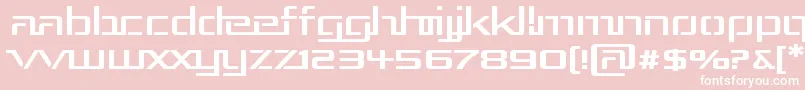 RepublikaIiiExp Font – White Fonts on Pink Background
