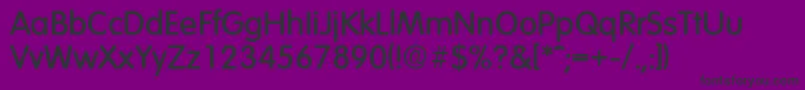 Czcionka VolkswagenMedium – czarne czcionki na fioletowym tle