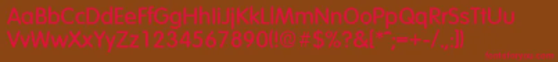 VolkswagenMedium Font – Red Fonts on Brown Background