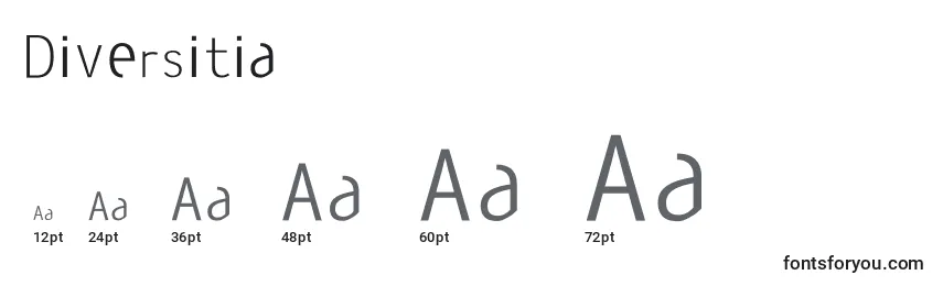 Diversitia Font Sizes