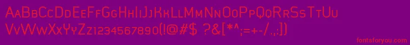 MistergiaccoMediumcaps Font – Red Fonts on Purple Background