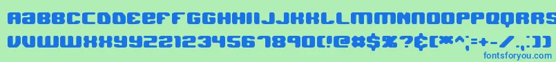 Jawbhard Font – Blue Fonts on Green Background
