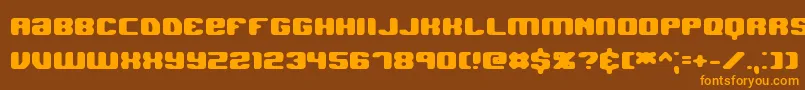 Jawbhard Font – Orange Fonts on Brown Background
