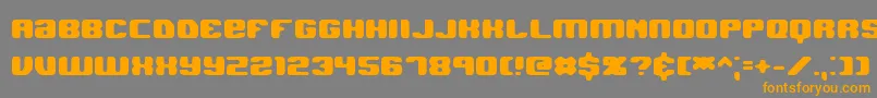 Jawbhard-Schriftart – Orangefarbene Schriften auf grauem Hintergrund