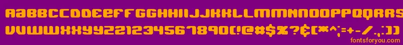fuente Jawbhard – Fuentes Naranjas Sobre Fondo Morado