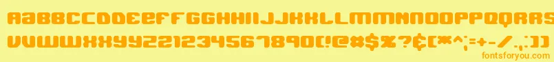 Jawbhard Font – Orange Fonts on Yellow Background