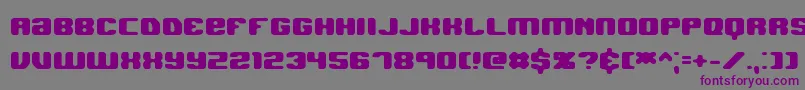 Шрифт Jawbhard – фиолетовые шрифты на сером фоне