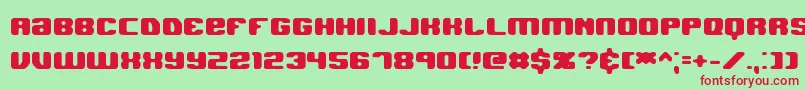 Jawbhard Font – Red Fonts on Green Background