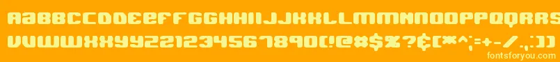 Jawbhard Font – Yellow Fonts on Orange Background