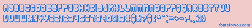 ReasonShadowBrk Font – Blue Fonts on Pink Background