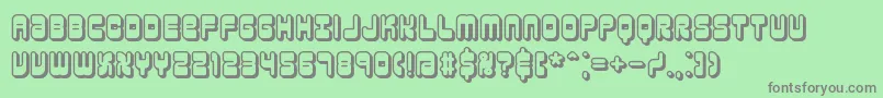 ReasonShadowBrk Font – Gray Fonts on Green Background