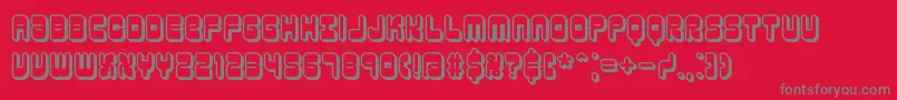 ReasonShadowBrk Font – Gray Fonts on Red Background