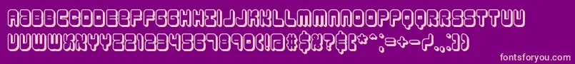 ReasonShadowBrk Font – Pink Fonts on Purple Background