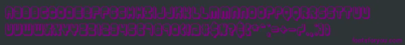 ReasonShadowBrk Font – Purple Fonts on Black Background