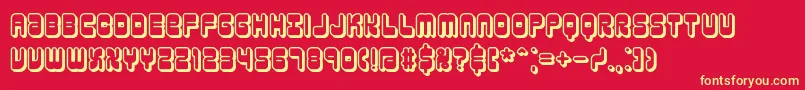 ReasonShadowBrk Font – Yellow Fonts on Red Background