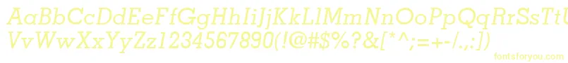 MemphisLtMediumItalic Font – Yellow Fonts